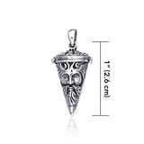Green Man Pendulum ~ Sterling Silver Pendant TP2853 - Jewelry