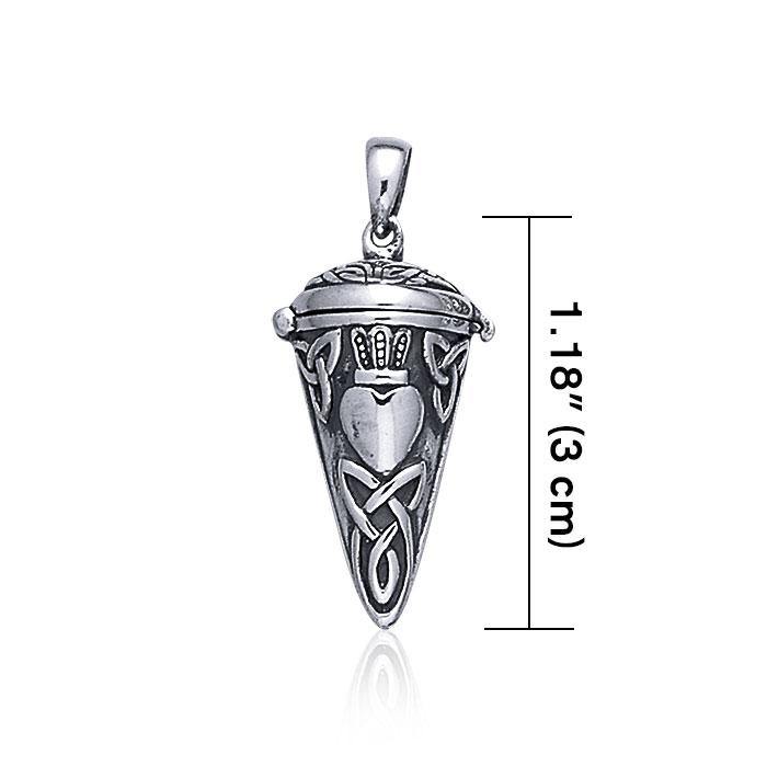Celtic Knot Claddagh Pendulum Pendant TP2855 - Jewelry