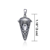 Celtic Knot Claddagh Pendulum Pendant TP2855 - Jewelry
