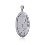 Military Medallion Silver Pendant TP2916