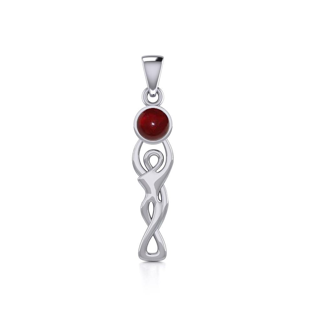 Moon Goddess Gemstone Pendant TP2992 - Jewelry