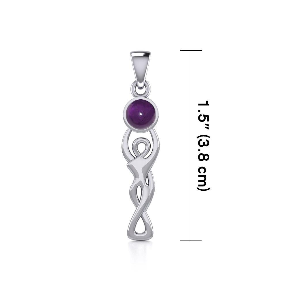 Moon Goddess Gemstone Pendant TP2992 - Jewelry