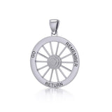 Wagon Wheel Silver Pendant TP3015