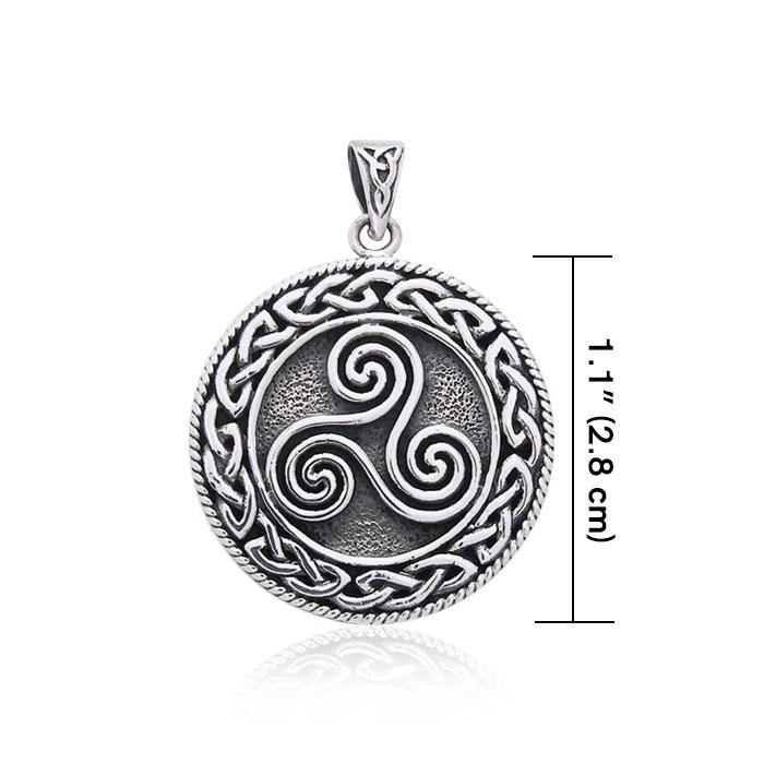 Large Celtic Knot Triskelion Pendant TP304 - Jewelry