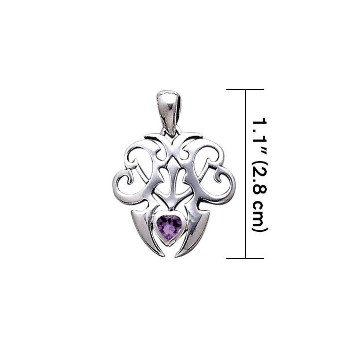 Skull Anchor Silver Pendant TP3064 - Jewelry