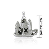 Pirate Ship Silver Pendant TP3071 - Jewelry