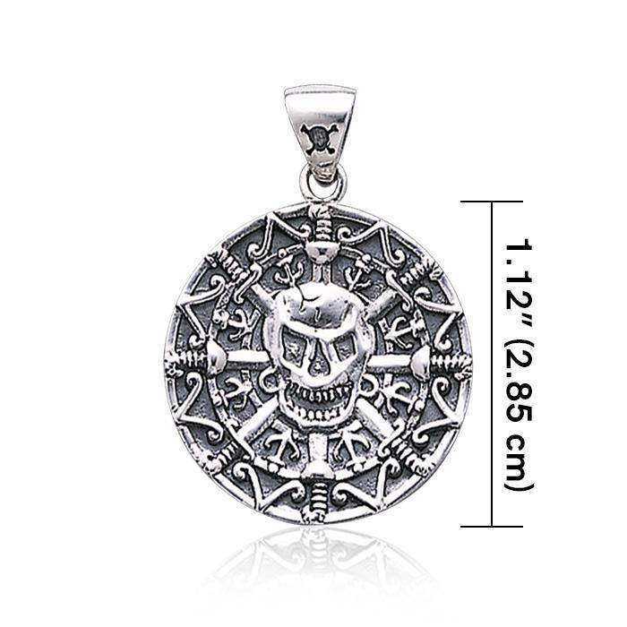 Pirate Skull Coin Pendant TP3097 - Jewelry