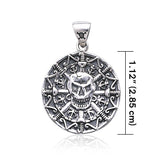 Pirate Skull Coin Pendant TP3097 - Jewelry