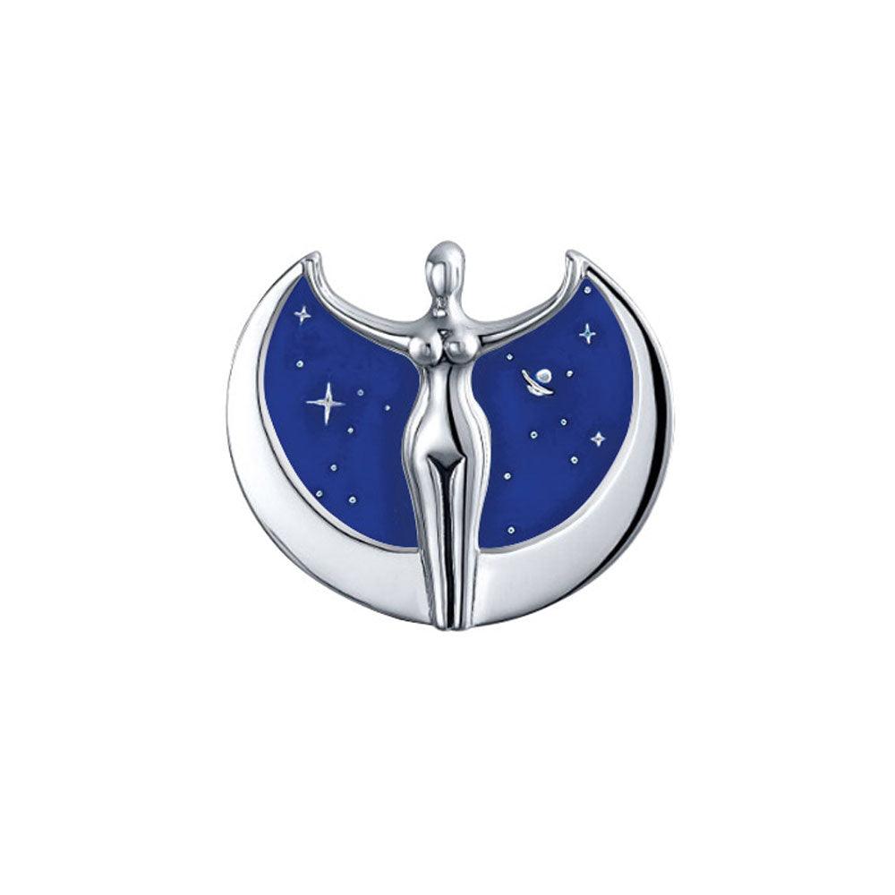 Oberon Zell Astra Star Goddess Pendant with Enamel TP3198 - Jewelry