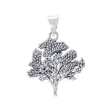 Leaf Sterling Silver Pendant TP3217