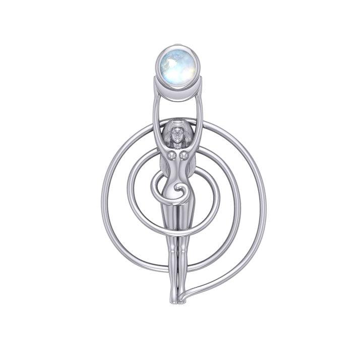 Spiral Goddess With Gem Pendant TP3231 - Jewelry