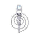 Spiral Goddess With Gem Pendant TP3231