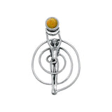 Spiral Goddess With Gem Pendant TP3231 - Jewelry