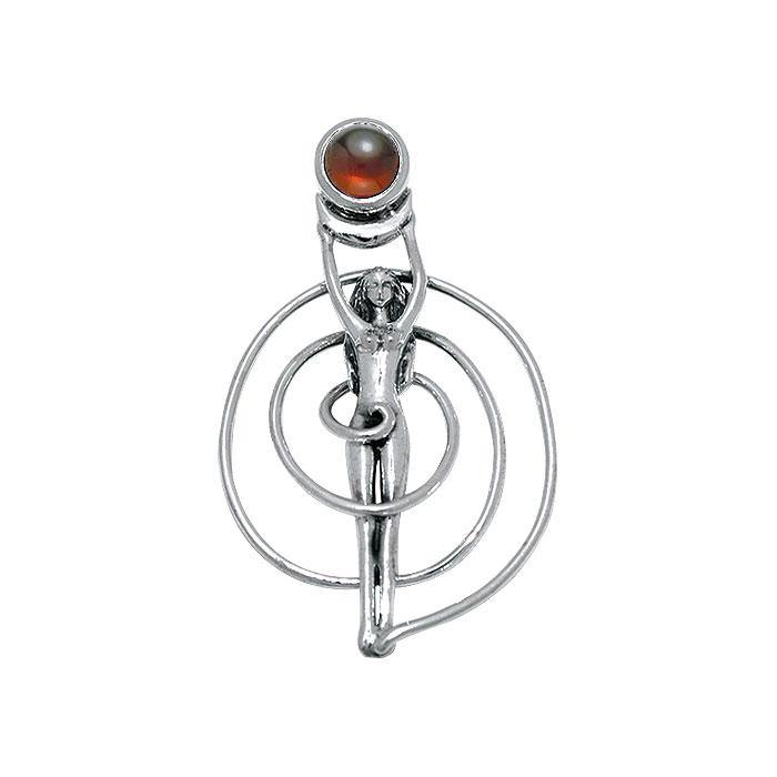 Spiral Goddess With Gem Pendant TP3231 - Jewelry