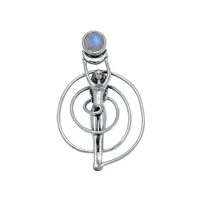 Spiral Goddess With Gem Pendant TP3231 - Jewelry