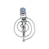Spiral Goddess With Gem Pendant TP3231 - Jewelry
