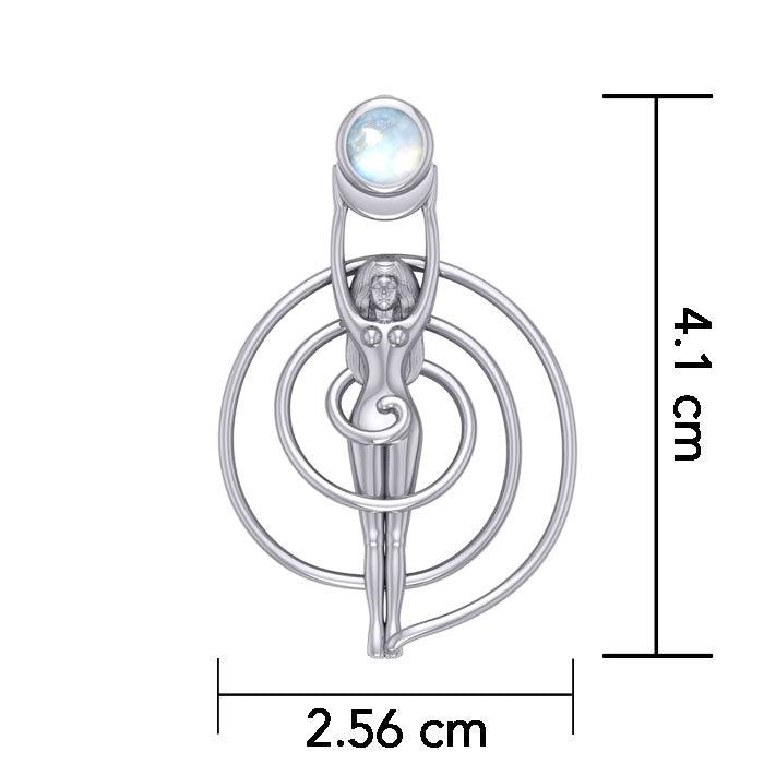 Spiral Goddess With Gem Pendant TP3231 - Jewelry