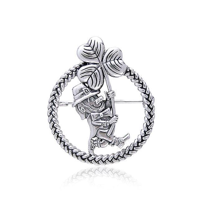 Leprechaun Shamrock Pendant TP3424 - Jewelry
