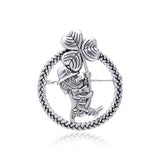 Leprechaun Shamrock Pendant TP3424 - Jewelry