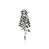 Irish Dancer Silver Pendant TP3426 - Jewelry
