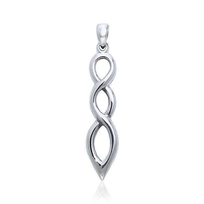 Celtic Knotwork Twist Silver Pendant TP343 - Jewelry
