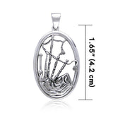 Bagpipes Silver Pendant TP3443 - Jewelry