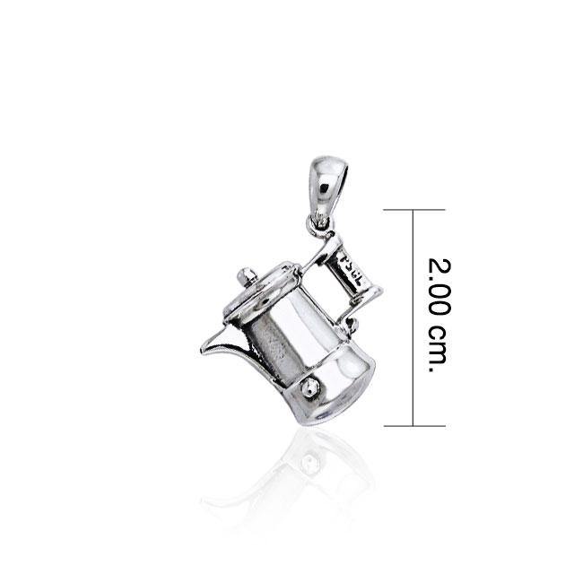 Coffee or Teapot Silver Pendant TP349 - Jewelry