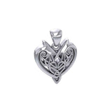 Joyous Celtic Heart Silver Pendant TP3515 - Jewelry