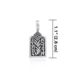 Ten Commandments Silver Pendant TP3536 - Jewelry