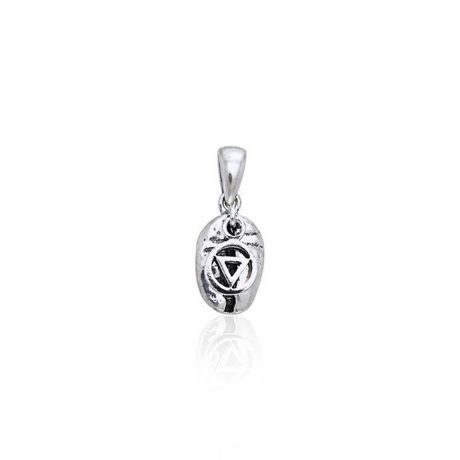 Pride Symbol on Coffee Bean Silver Pendant TP399 - Jewelry