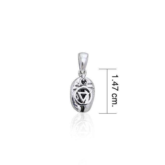 Pride Symbol on Coffee Bean Silver Pendant TP399 - Jewelry