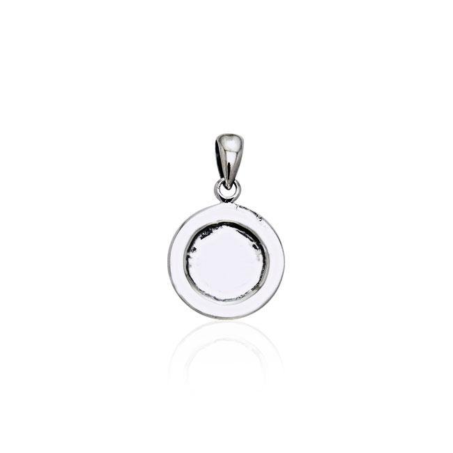 Coffee cup saucer Silver Pendant TP447 - Jewelry