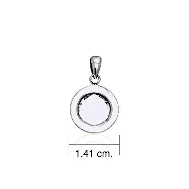 Coffee cup saucer Silver Pendant TP447 - Jewelry