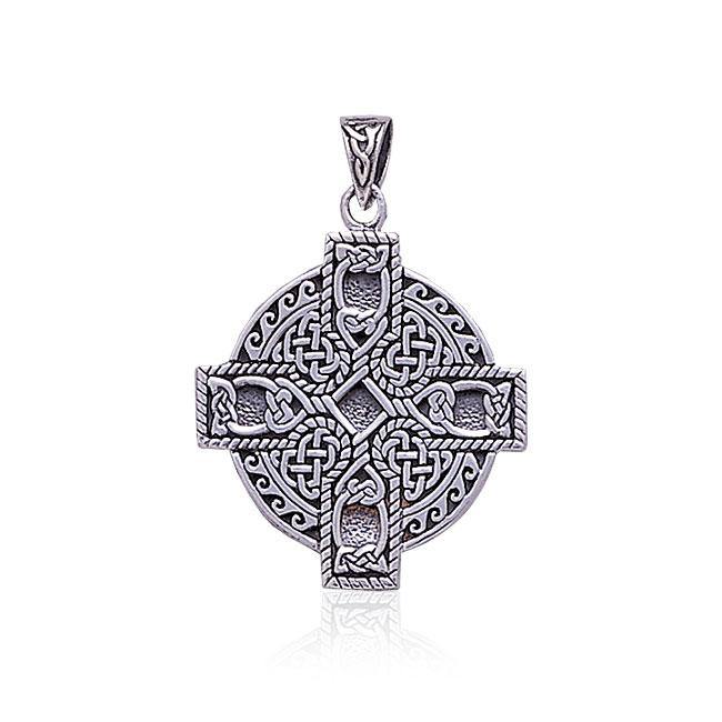 Celtic Cross Spiral Pendant TP478 - Jewelry
