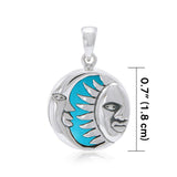 Sun Moon Flip Pendant TP574 - Jewelry