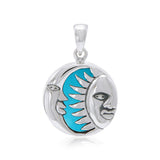 Sun Moon Flip Pendant TP574 - Jewelry