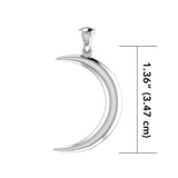 Strengthening a New Beginning ~ Crescent Moon Sterling Silver Jewelry Pendant TP613 - Jewelry