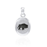 Bison Sterling Silver Pendant TP663 - Jewelry