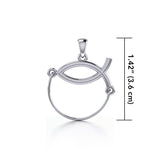 Christian Fish Silver Charm Holder Pendant TP944 - Jewelry