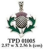Alba Thistle Silver Pendant TPD1005 - Jewelry