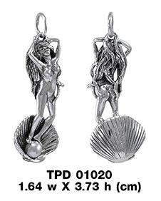 Oberon Zell Goddess Aphrodite Silver Pendant TPD1020 - Jewelry