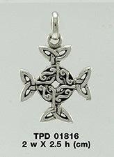 Celtic Cross Silver Pendant TPD1816 - Jewelry