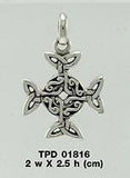 Celtic Cross Silver Pendant TPD1816 - Jewelry