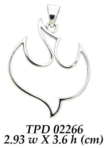 Dove Sterling Silver Pendant TPD2266 - Jewelry