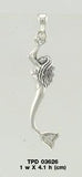 Dancing Mermaid Silver Pendant TPD3626 - Jewelry