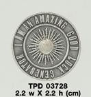 Beautiful I am an Amazing Good Luck Generator Silver Small Empower Coin TPD3728