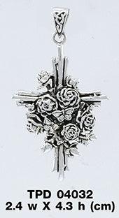 Butterfly Rose Cross TPD4032 - Jewelry