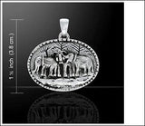 Elephant Herd Pendant TPD4081 - Jewelry
