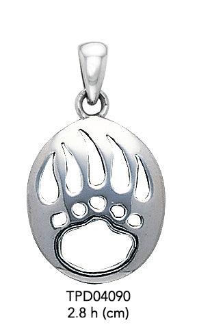 Bear Paw Sterling Silver Pendant TPD4090 - Jewelry