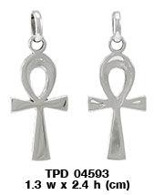 Om Symbol with inlaid Crescent Moon Sterling Silver Pendant TPD4953 - Jewelry
